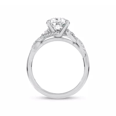 Petal Veil Lab Engagement Ring by Christian Siriano
