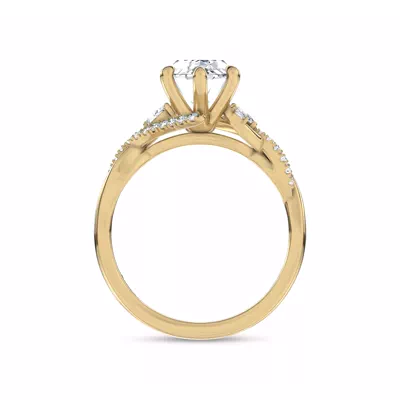 Petal Veil Lab Engagement Ring by Christian Siriano