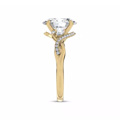Petal Veil Engagement Ring by Christian Siriano