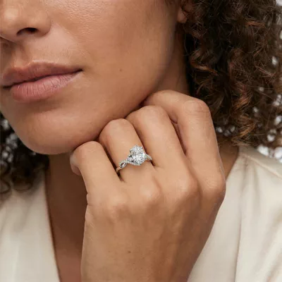 Petal Veil Engagement Ring by Christian Siriano