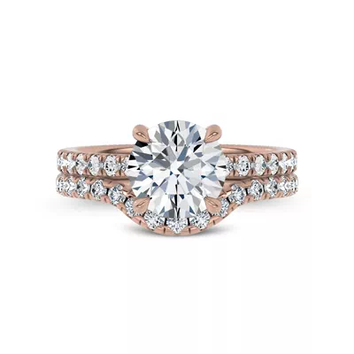 Reflection Contoured Pavé Lab Diamond Wedding Band by Christian Siriano