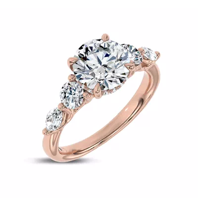 Kerry Mixed Shape Lab Engagement Ring