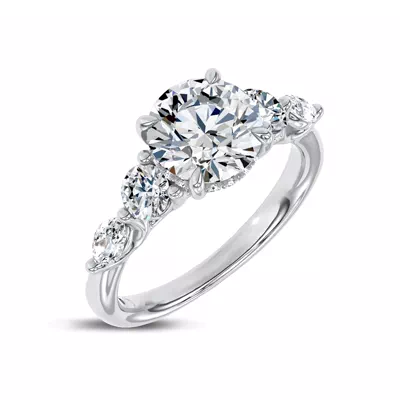 Kerry Mixed Shape Lab Engagement Ring