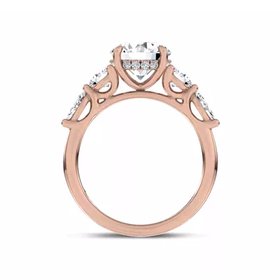 Kerry Mixed Shape Lab Engagement Ring