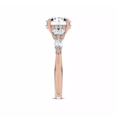 Kerry Mixed Shape Lab Engagement Ring