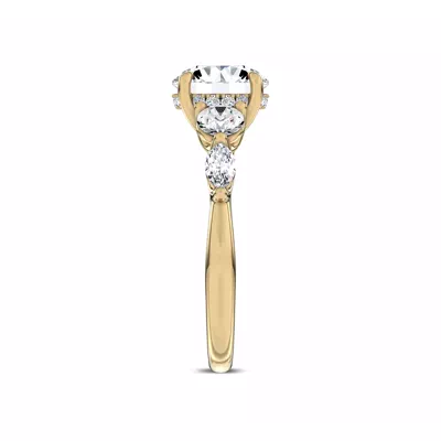 Kerry Mixed Shape Lab Engagement Ring