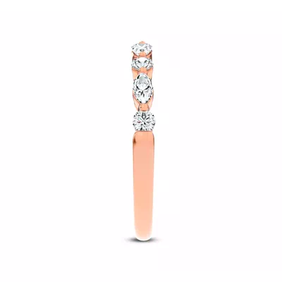 Serenity Marquise And Round Diamond Band
