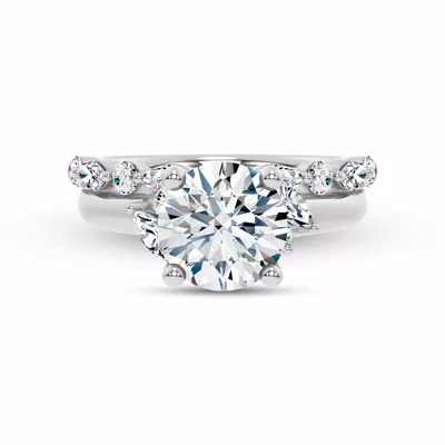 Serenity Marquise And Round Diamond Band