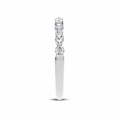 Serenity Marquise And Round Diamond Band