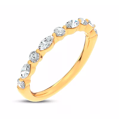 Serenity Marquise And Round Diamond Band
