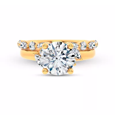 Serenity Marquise And Round Diamond Band