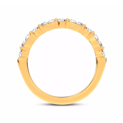 Serenity Marquise And Round Diamond Band