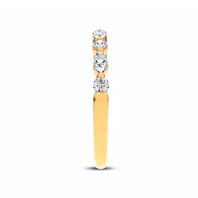Serenity Marquise And Round Diamond Band