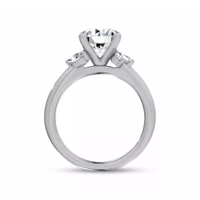Serenity Marquise And Round Diamond Accent Engagement Ring