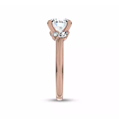 Serenity Marquise And Round Diamond Accent Engagement Ring