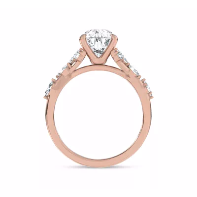 Jardin Valentina Mixed Shape Lab Engagement Ring by Christian Siriano