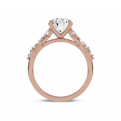 Jardin Valentina Mixed Shape Lab Engagement Ring by Christian Siriano