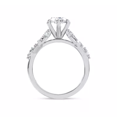 Jardin Valentina Mixed Shape Lab Engagement Ring by Christian Siriano