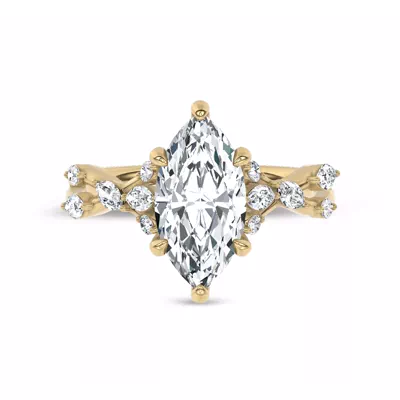 Jardin Valentina Mixed Shape Lab Engagement Ring by Christian Siriano