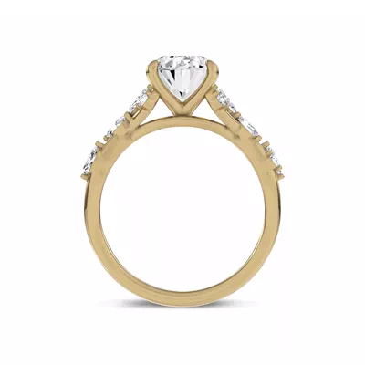 Jardin Valentina Mixed Shape Lab Engagement Ring by Christian Siriano