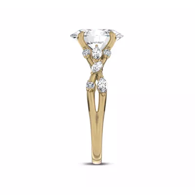 Jardin Valentina Mixed Shape Lab Engagement Ring by Christian Siriano