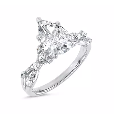 Jardin Valentina Mixed Shape Lab Engagement Ring by Christian Siriano