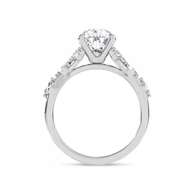 Jardin Valentina Mixed Shape Lab Engagement Ring by Christian Siriano