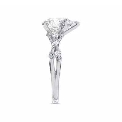 Jardin Valentina Mixed Shape Lab Engagement Ring by Christian Siriano