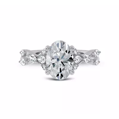 Jardin Valentina Mixed Shape Lab Engagement Ring by Christian Siriano