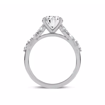 Jardin Valentina Mixed Shape Lab Engagement Ring by Christian Siriano