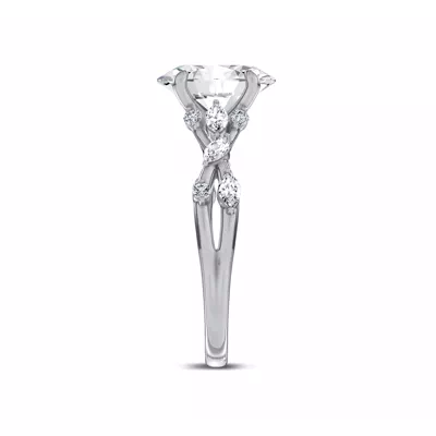 Jardin Valentina Mixed Shape Lab Engagement Ring by Christian Siriano