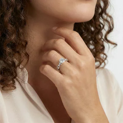 Jardin Valentina Mixed Shape Engagement Ring by Christian Siriano