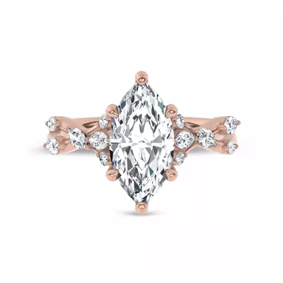 Jardin Valentina Mixed Shape Lab Engagement Ring by Christian Siriano