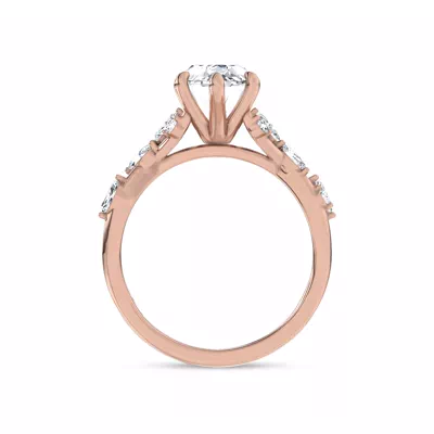 Jardin Valentina Mixed Shape Lab Engagement Ring by Christian Siriano