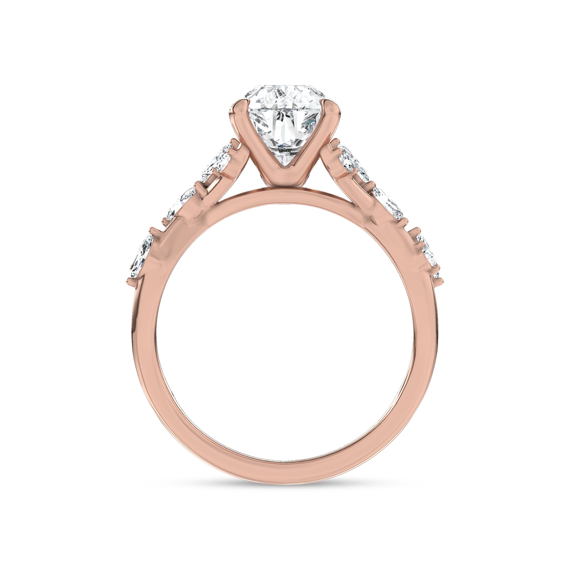 Jardin Valentina Mixed Shape Lab Engagement Ring by Christian Siriano