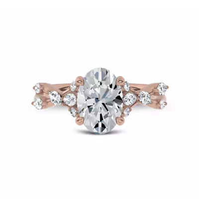 Jardin Valentina Mixed Shape Lab Engagement Ring by Christian Siriano