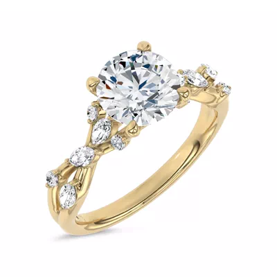 Jardin Valentina Mixed Shape Lab Engagement Ring by Christian Siriano
