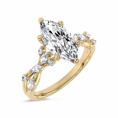 Jardin Valentina Mixed Shape Lab Engagement Ring by Christian Siriano