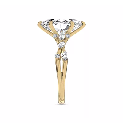 Jardin Valentina Mixed Shape Lab Engagement Ring by Christian Siriano
