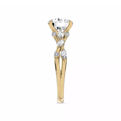 Jardin Valentina Mixed Shape Lab Engagement Ring by Christian Siriano