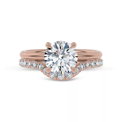Reflection Curved Pavé Lab Diamond Wedding Band by Christian Siriano