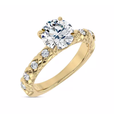 Illume Pavé Lab Engagement Ring by Christian Siriano