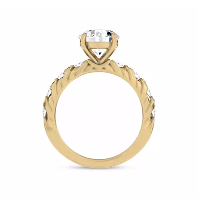 Illume Pavé Lab Engagement Ring by Christian Siriano