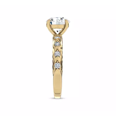 Illume Pavé Lab Engagement Ring by Christian Siriano