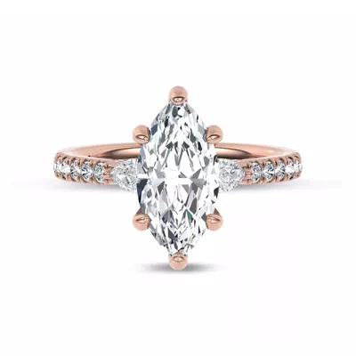 Ardora Pear Lab Engagement Ring by Christian Siriano