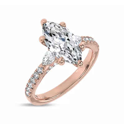 Ardora Pear Lab Engagement Ring by Christian Siriano