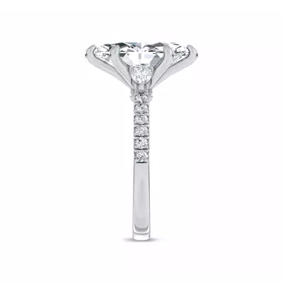 Ardora Pear Lab Engagement Ring by Christian Siriano