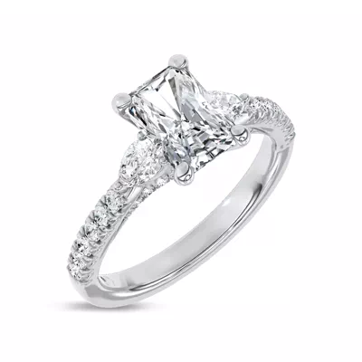 Ardora Pear Lab Engagement Ring by Christian Siriano
