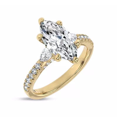 Ardora Pear Lab Engagement Ring by Christian Siriano