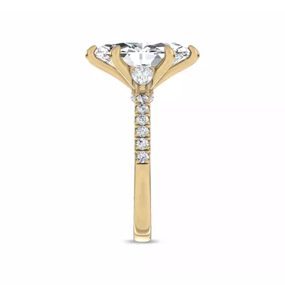 Ardora Pear Lab Engagement Ring by Christian Siriano